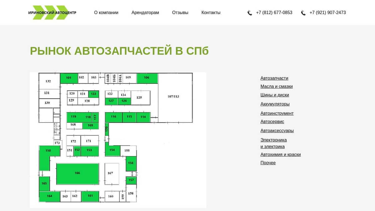 Авторынок запчастей для ваз, иномарок в СПб - Ириновский автоцентр