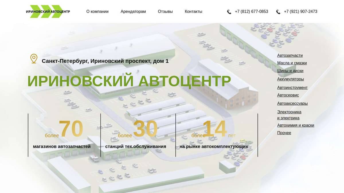 Авторынок запчастей в СПб - Ириновский автоцентр, качественные запчасти по  лучшим ценам.